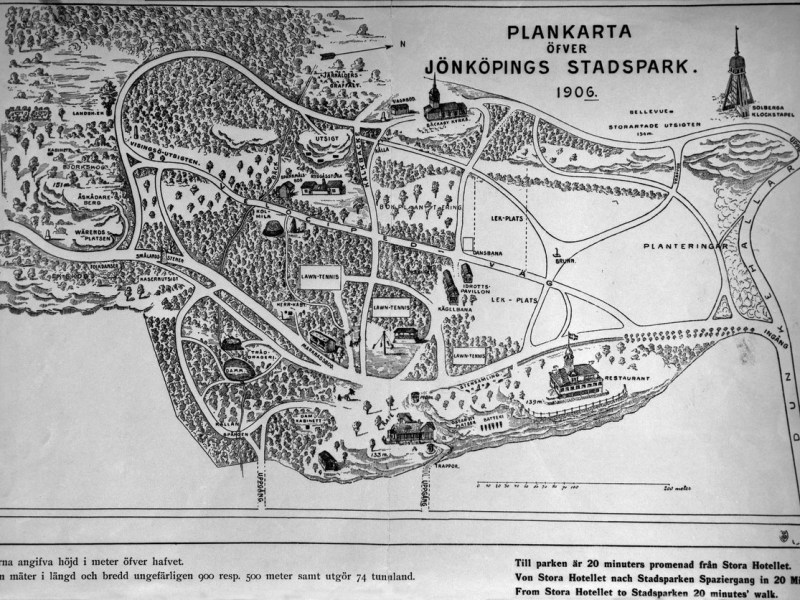 Minnesmärken i Jönköpings&nbsp;stadspark