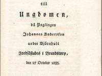 Förmanings-Ord till Ungdomen